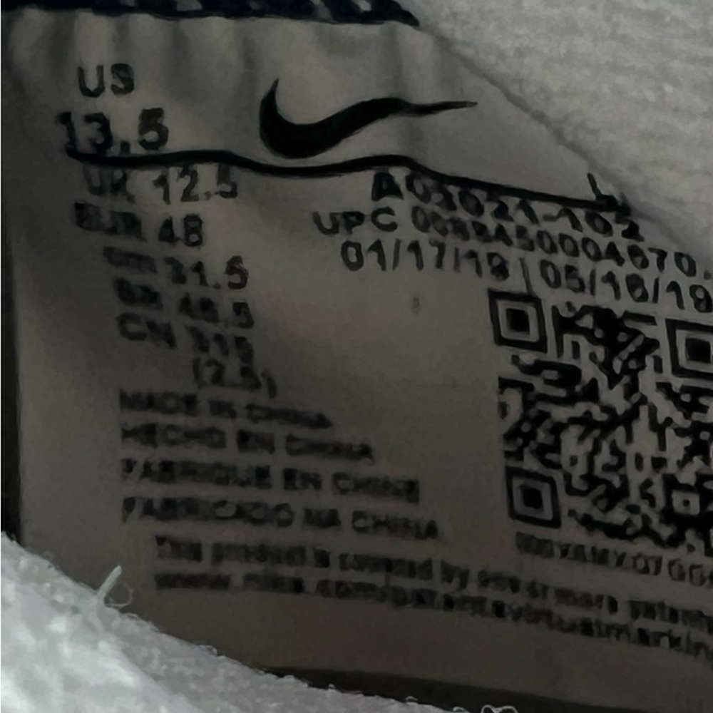 Nike Vapor Untouchable 3 White Navy Football Cleats - Picture 16 of 16